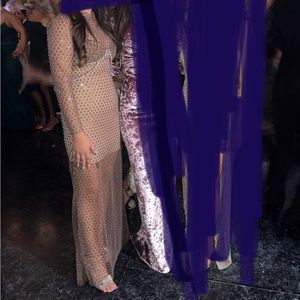 SELF-PORTRAIT
Embellished mesh maxi dress US 2